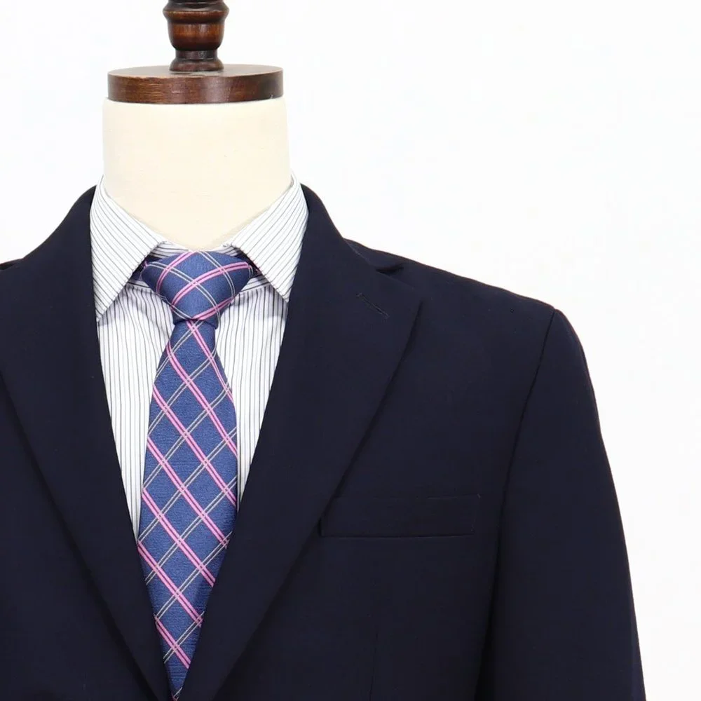 Lands' End 38R Navy Solid 2-Button Sport Coat Blazer Jacket V078_5